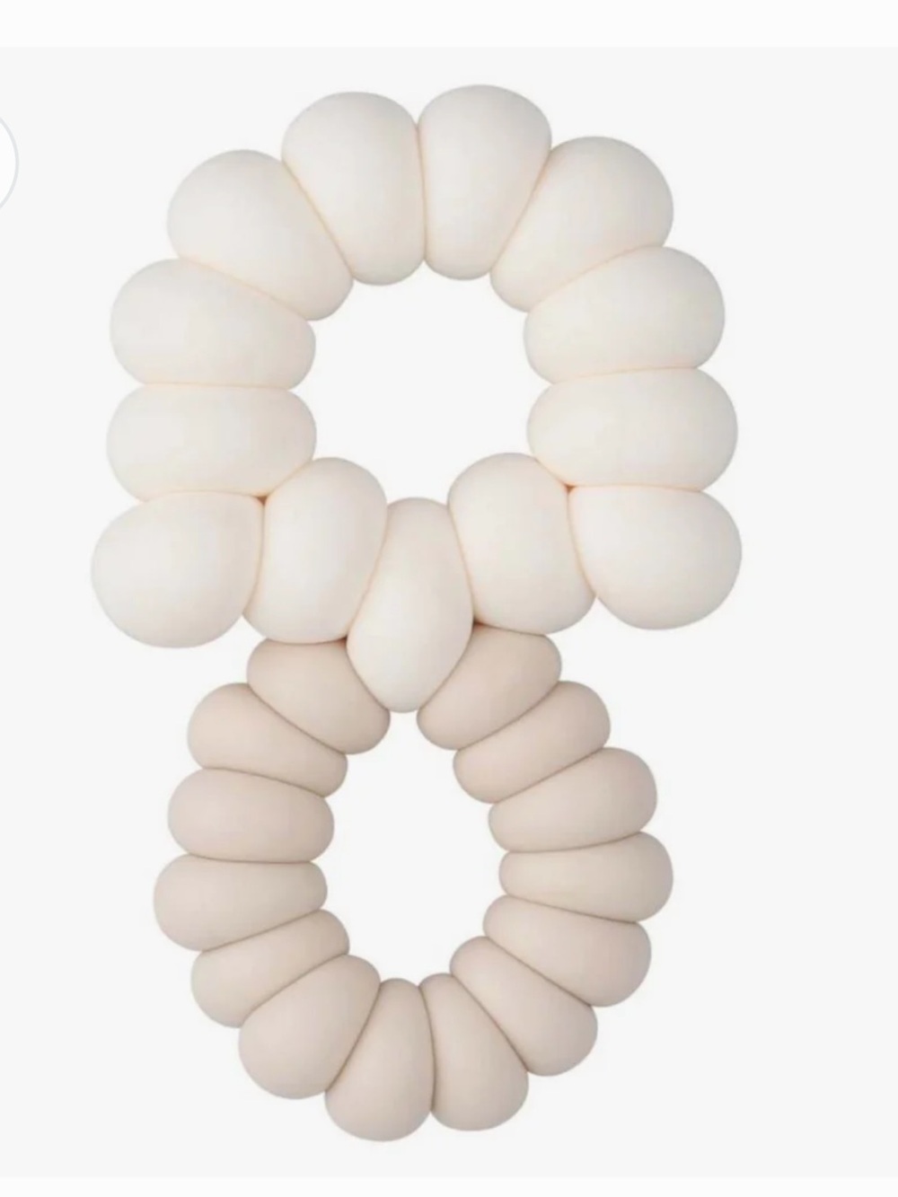 New in package Ali+Oli Mushroom silicone Teether Soft White & Natural BPA free